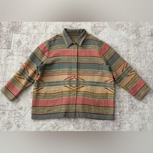 Ralph Lauren Dry Goods Southwestern Aztec Blanket Coat Jacket